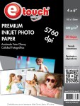 PAPEL FOTO ETOUCH 4X6 220GR 20HOJAS